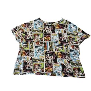Zara Comic Strip Boxy T-Shirt Size M
